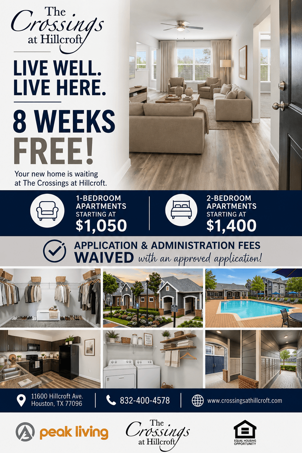 Receive 8 weeks Free! Apply today!