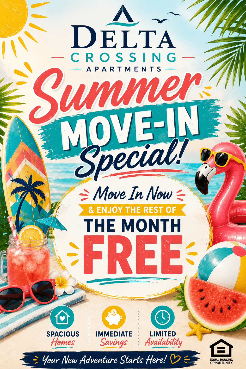 Move In Now & Enjoy the Remainder of June rent FREE! 