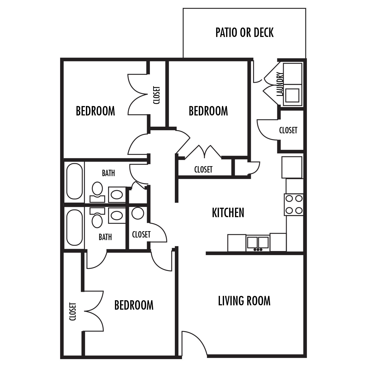 Floor Plans of Lexington Station in Lexington, NC