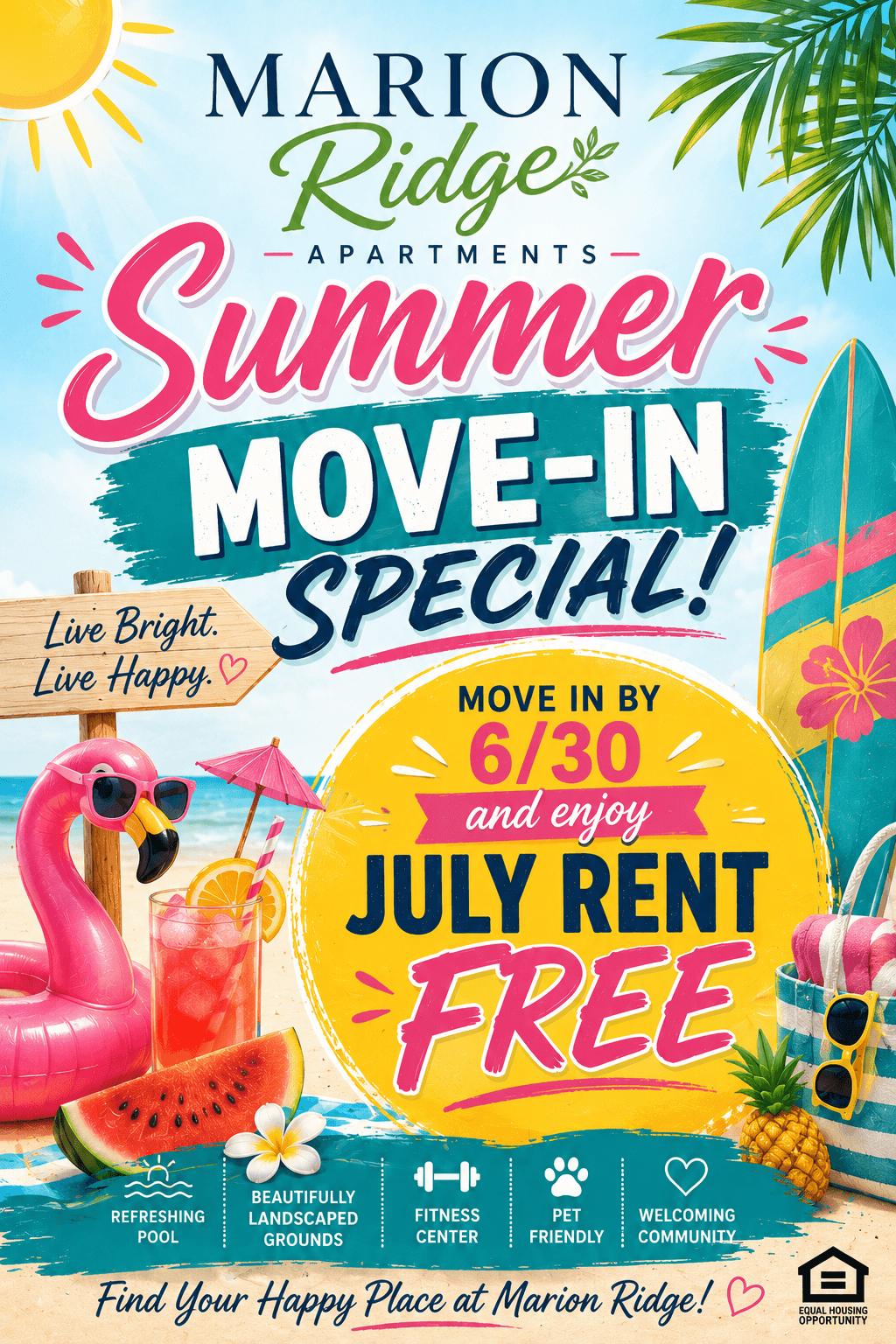 Marion Ridge Apartments Move in by June 30th and enjoy July rent FREE
