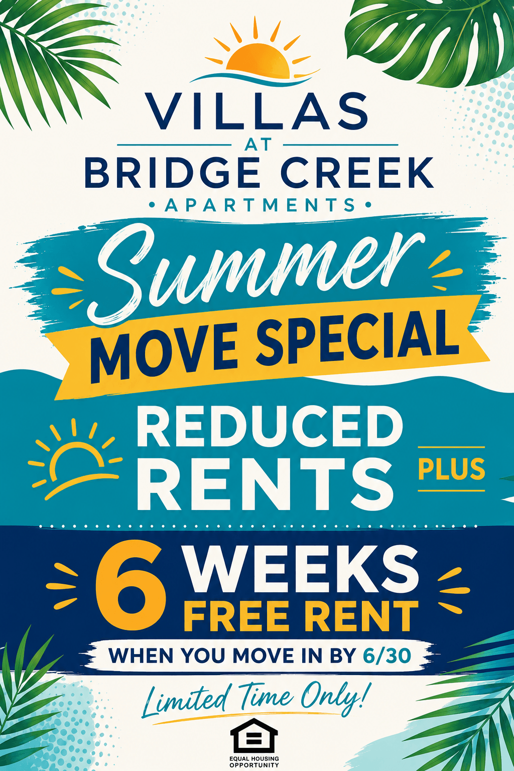 Receive 6 weeks of free rent when you move in by 6/30!