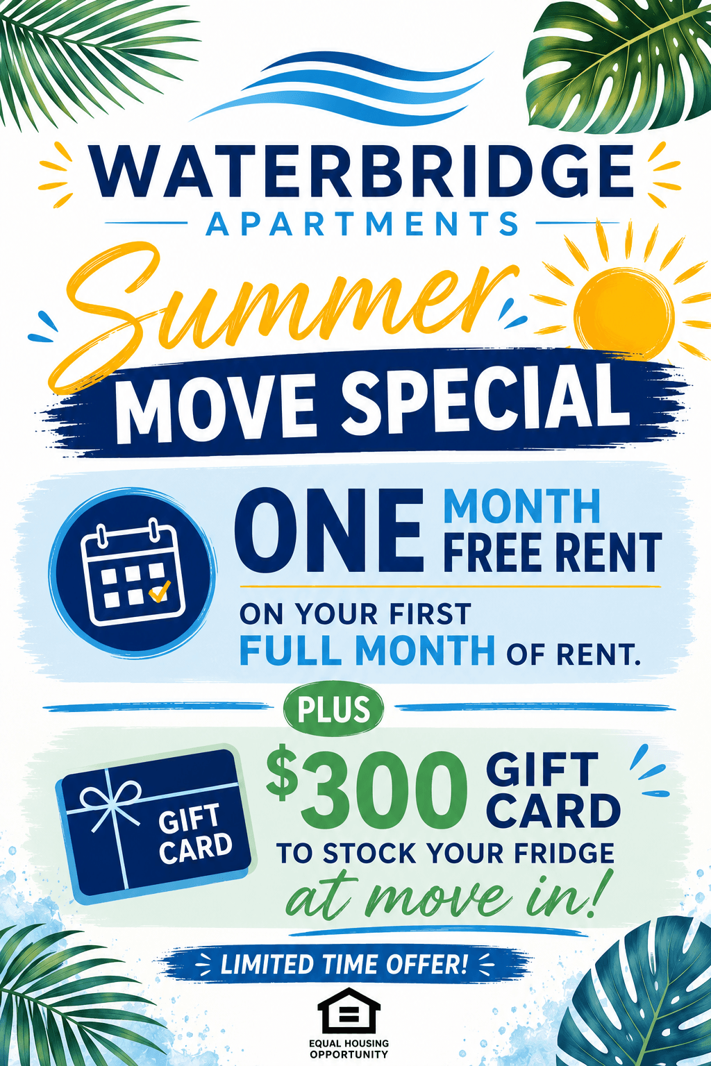 One month free on first full month