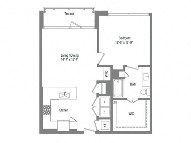 Floor plan layout diagram for A6