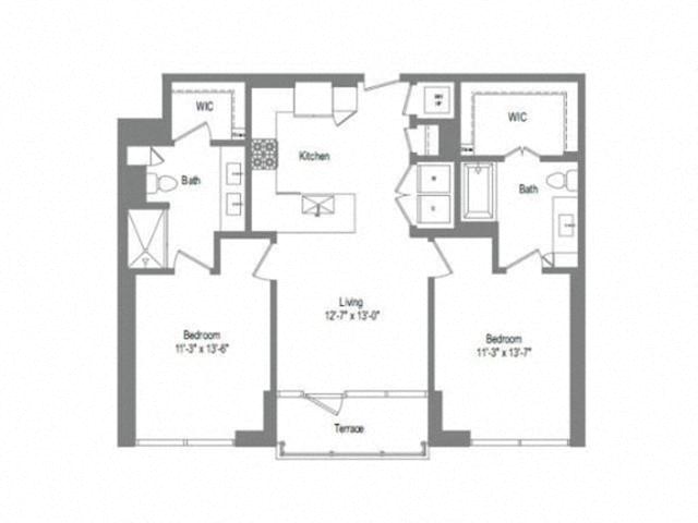 Floor plan layout diagram for B1