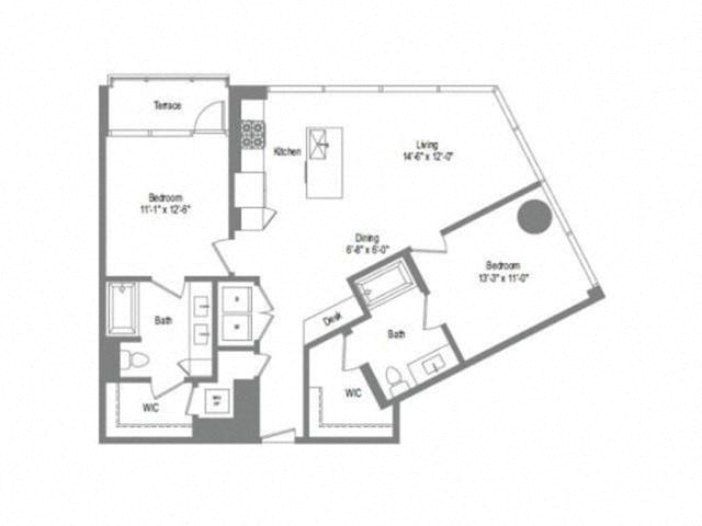 Floor plan layout diagram for B3