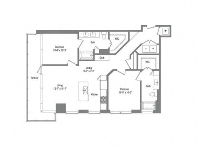 Floor plan layout diagram for B4