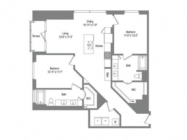 Floor plan layout diagram for B5