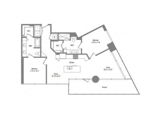 Floor plan layout diagram for B6B