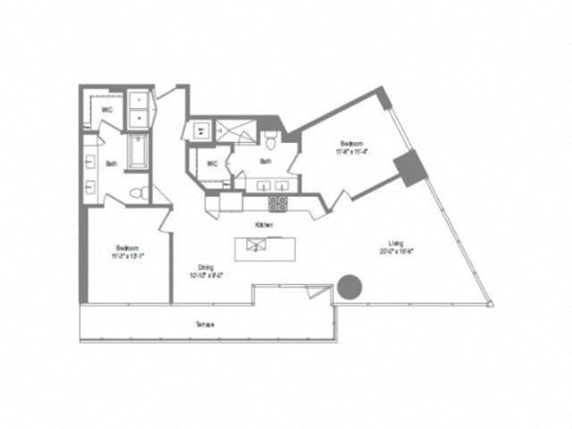 Floor plan layout diagram for B6
