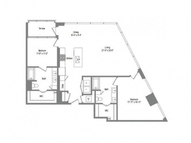 Floor plan layout diagram for B9B