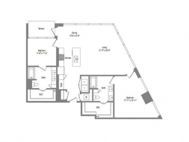 Floor plan layout diagram for B9