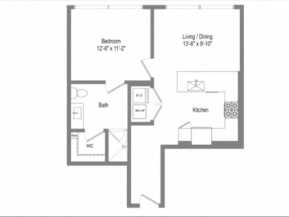 Floor plan layout diagram for A1