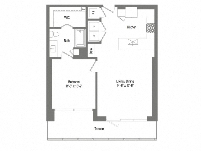 Floor plan layout diagram for A4
