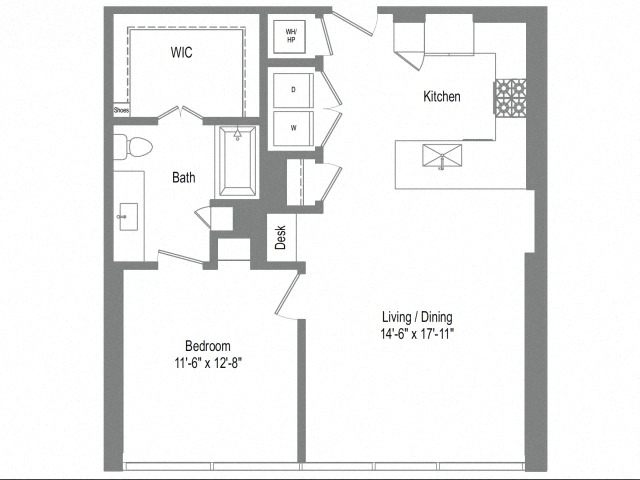 Floor plan layout diagram for A5B