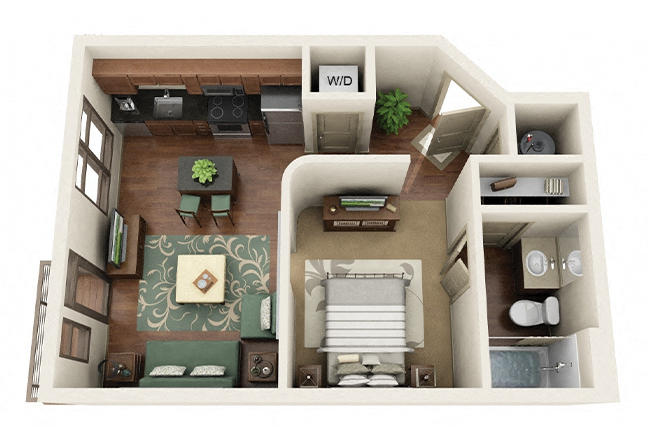Studio 1 Bedroom Apartments In South End Charlotte Park Kingston