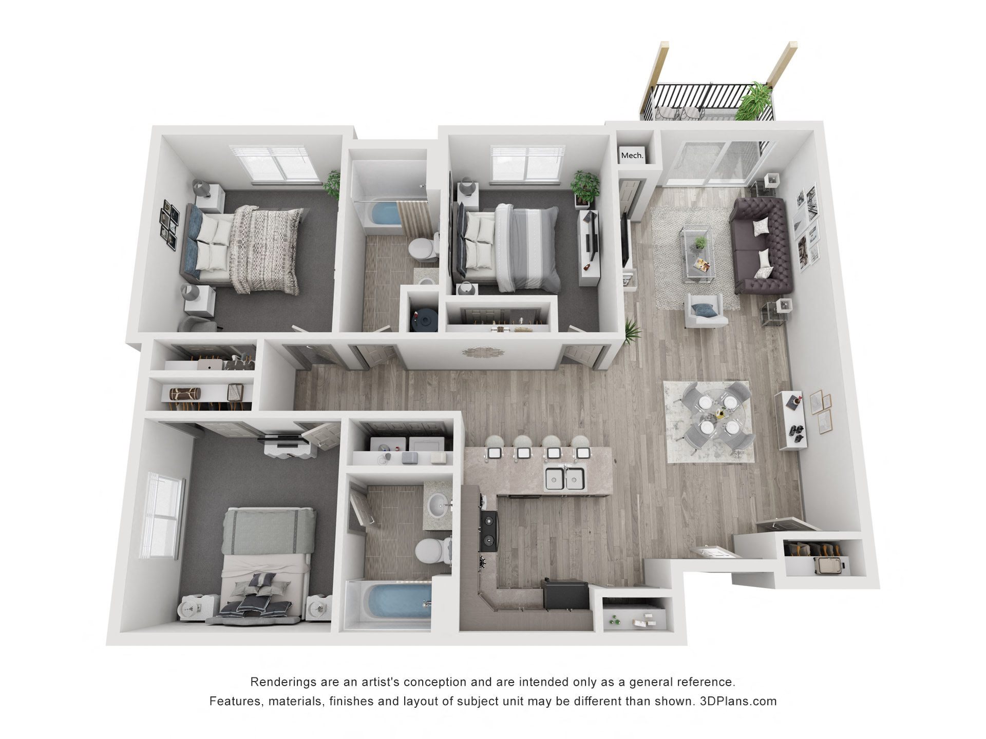 Floor Plans of Aspen Commons in Sioux Falls, SD