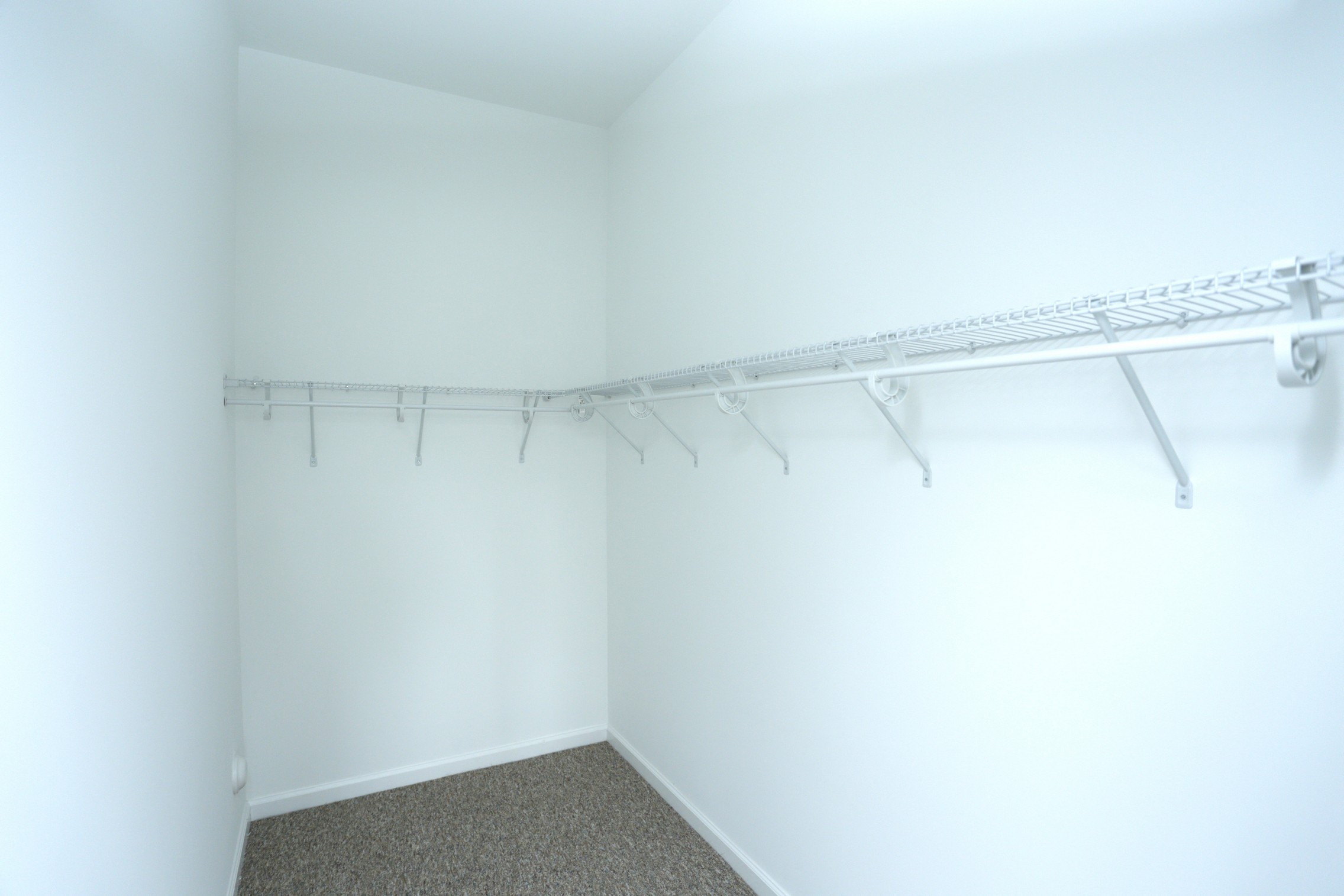 Walk-in closet in bedroom