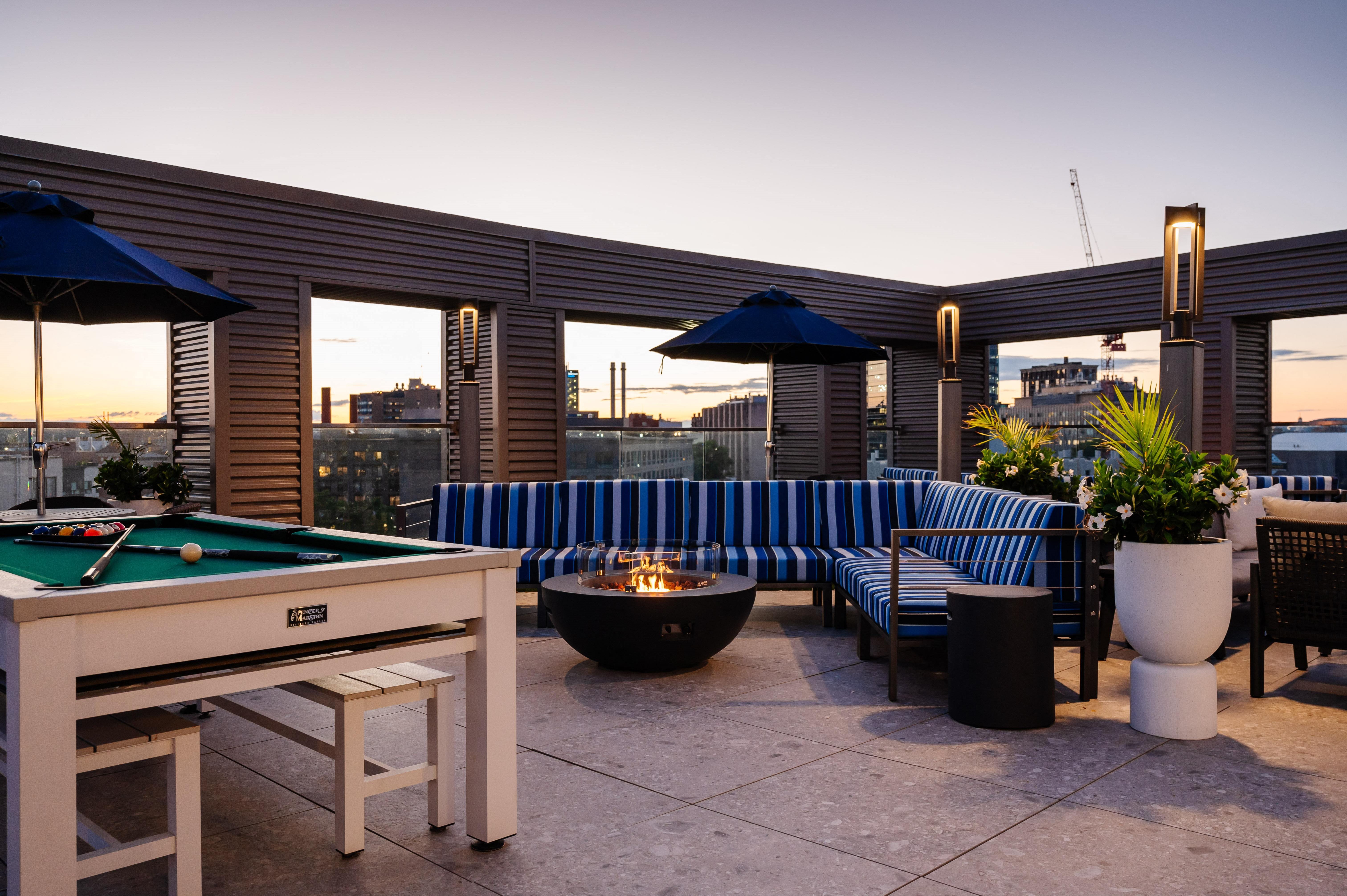 Rooftop Lounge & Fire Pits
