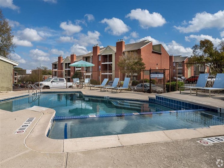 Outdoor Swimming Pool at Wildwood Apartments, CLEAR Property Management, Texas, 78752