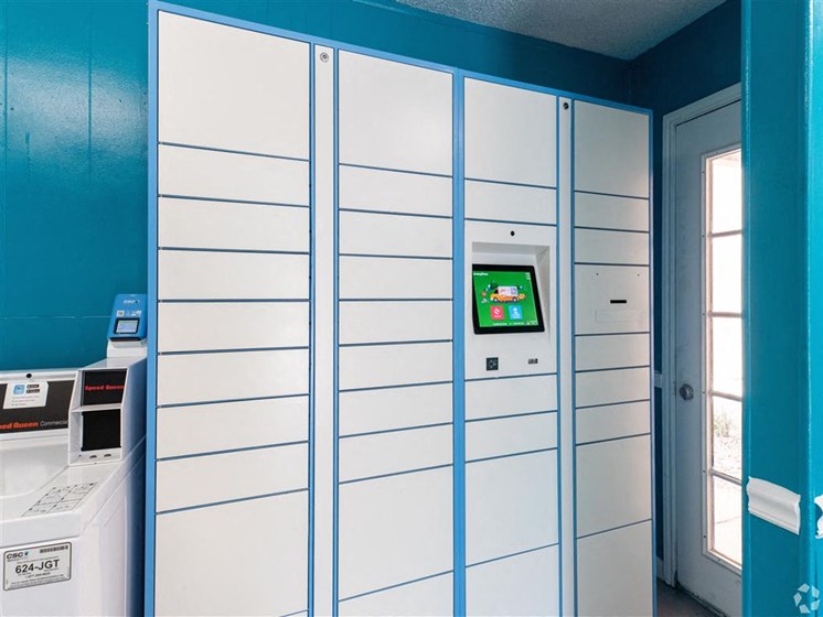 Locker Room at Wildwood Apartments, CLEAR Property Management, Austin