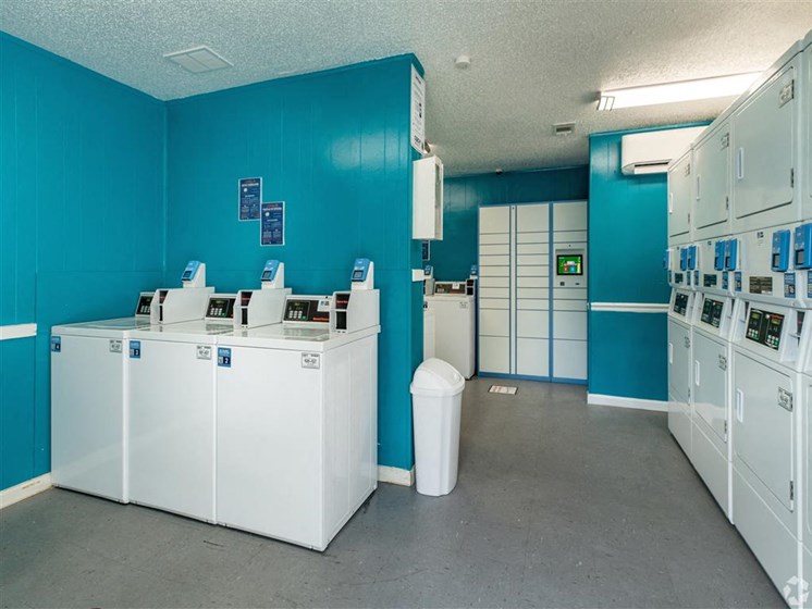 Laundry Room at Wildwood Apartments, CLEAR Property Management, Austin, TX, 78752
