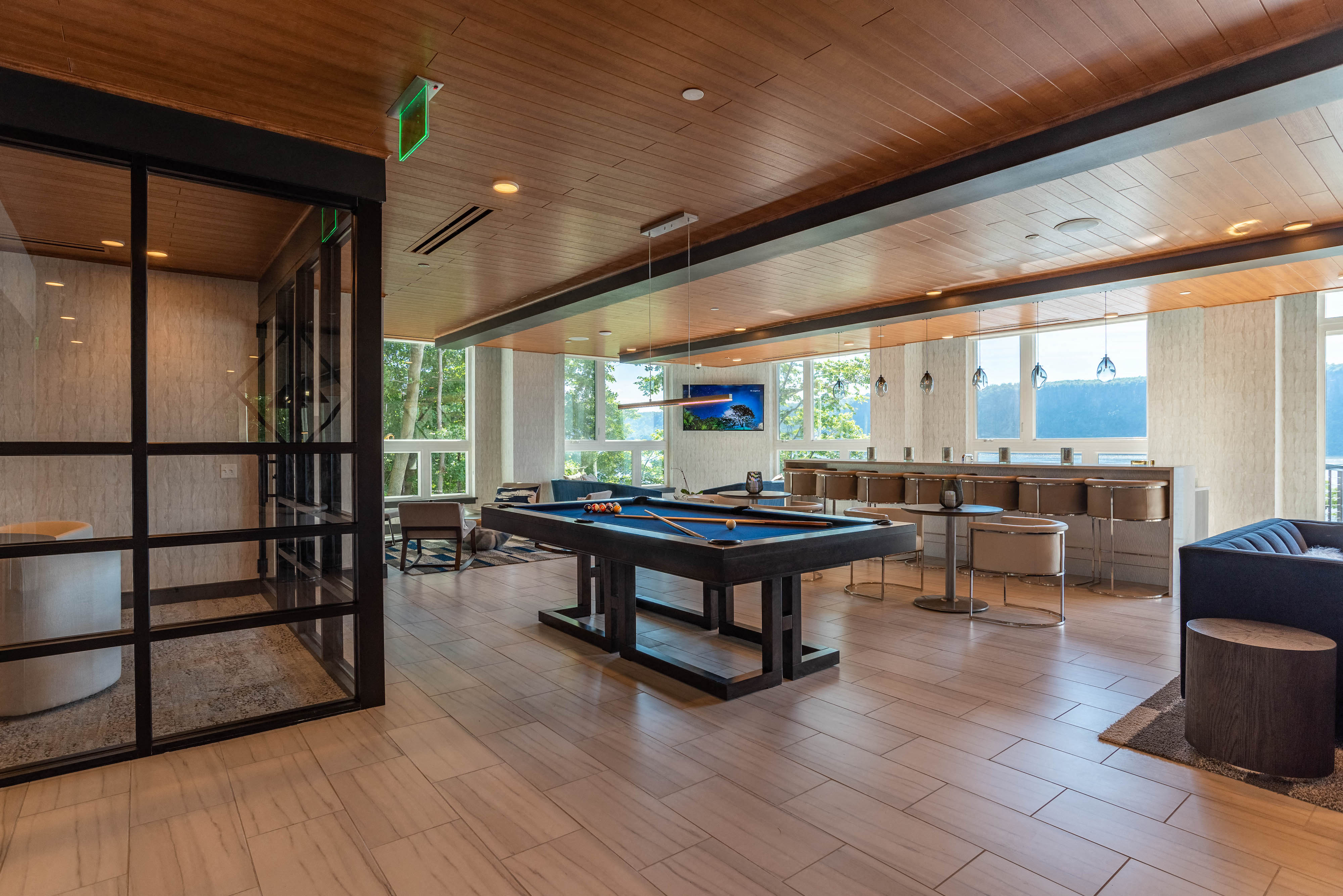 Billiards at the Stratus Club Lounge
