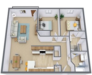 Two Bedroom - Plan 21B
