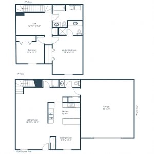 Charleswood Townhomes | Two Bedroom Floor Plan C