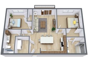 Prairiewood Meadows | Two Bedroom | Plan 22A