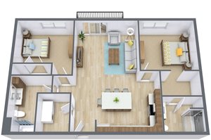 Prairiewood Meadows | Two Bedroom | Plan 22B