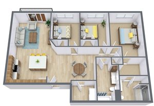 Prairiewood Meadows | Three Bedroom| Plan 32D