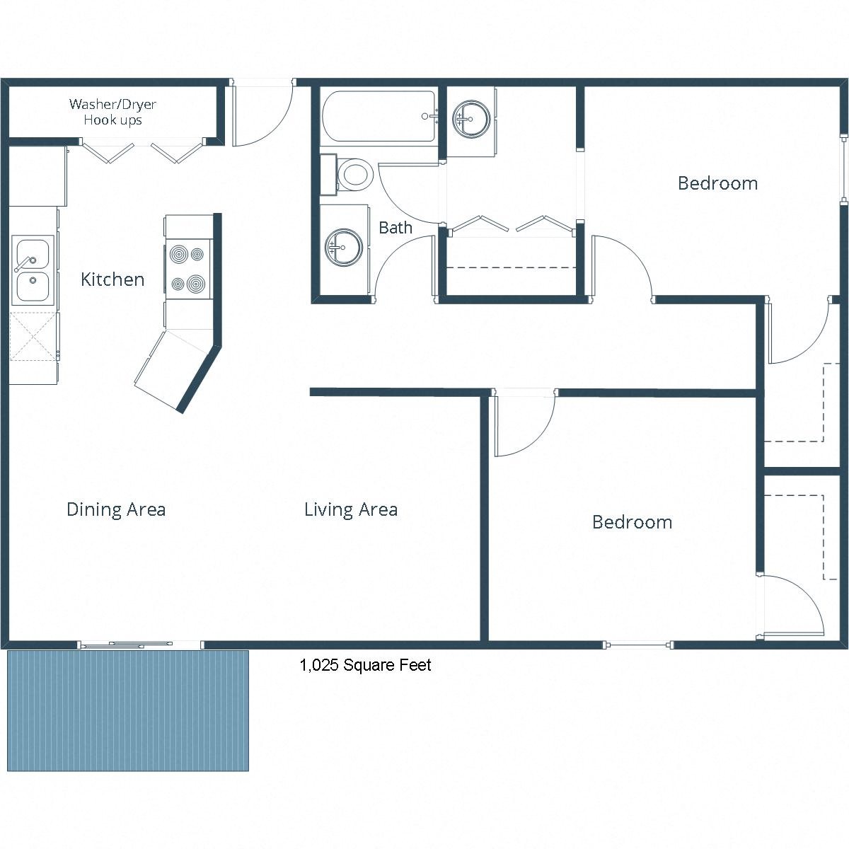 Westview Towers | Two Bedroom Plan 21A Westview Towers | Two Bedroom Plan 21A