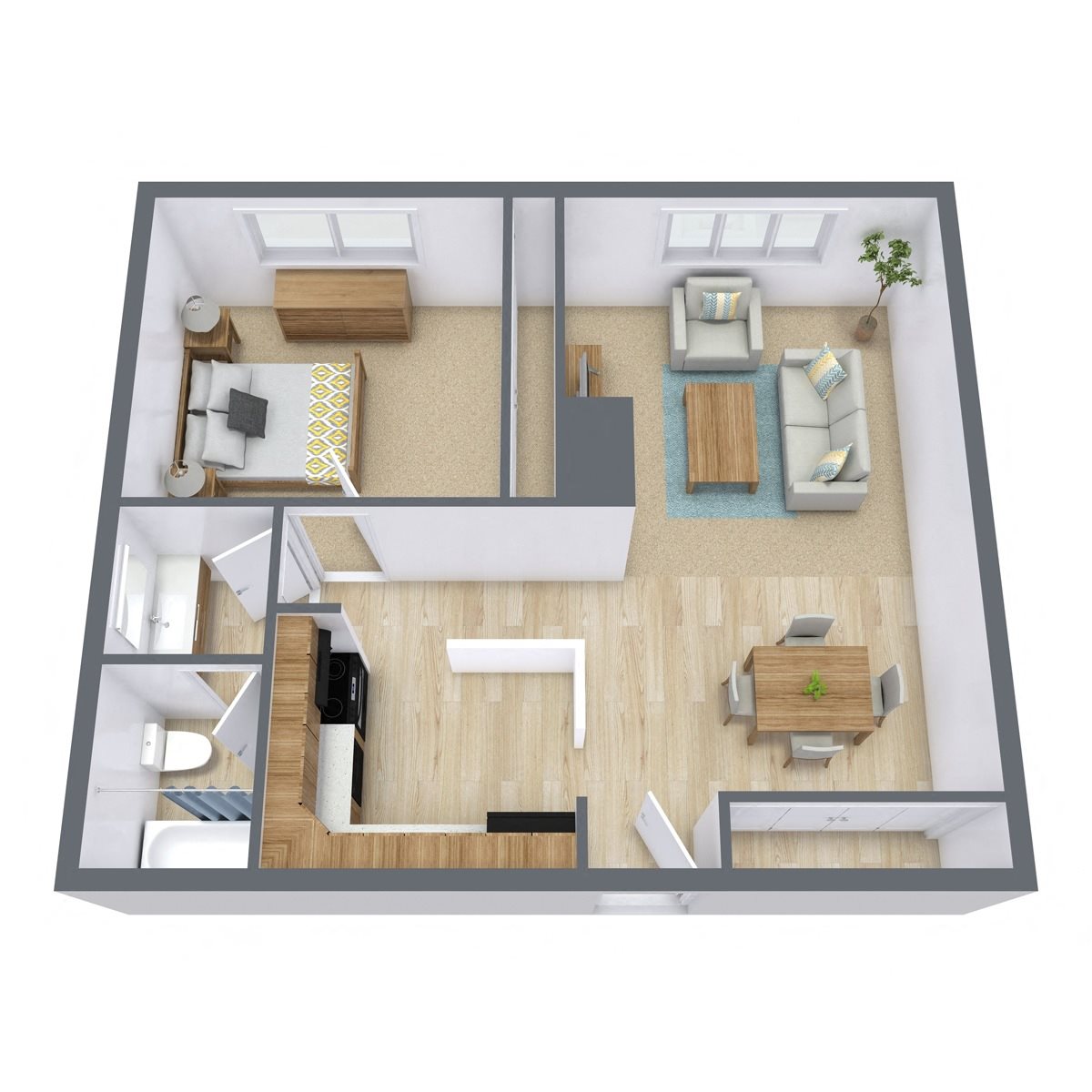 High Ridge Apartments | Floor Plan 11A High Ridge Apartments | Floor Plan 11A