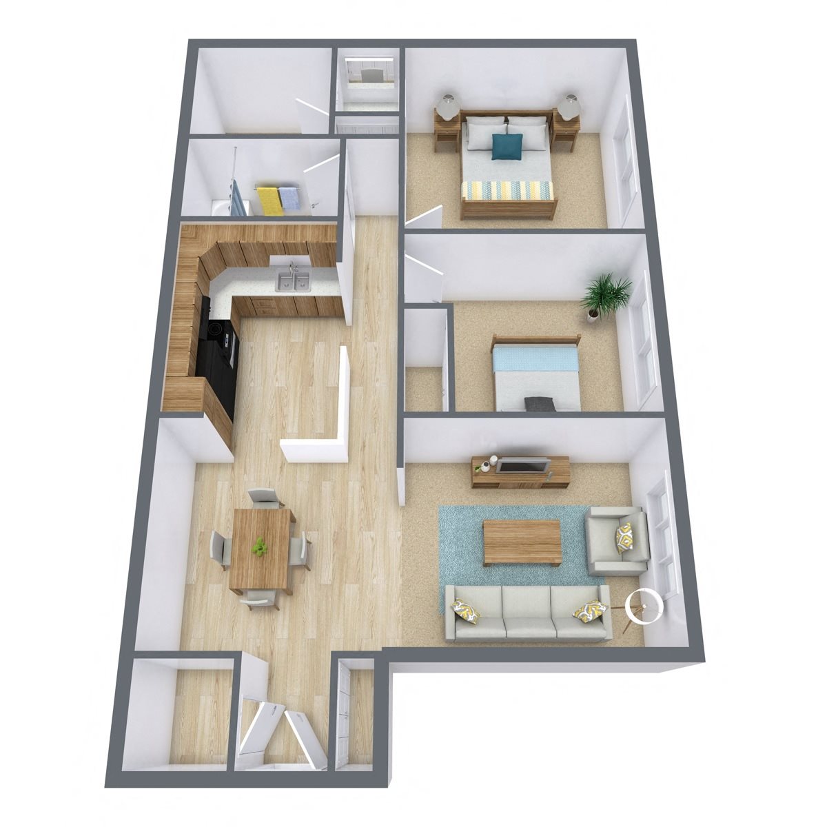 High Ridge - Two Bedroom - Plan 21B High Ridge - Two Bedroom - Plan 21B