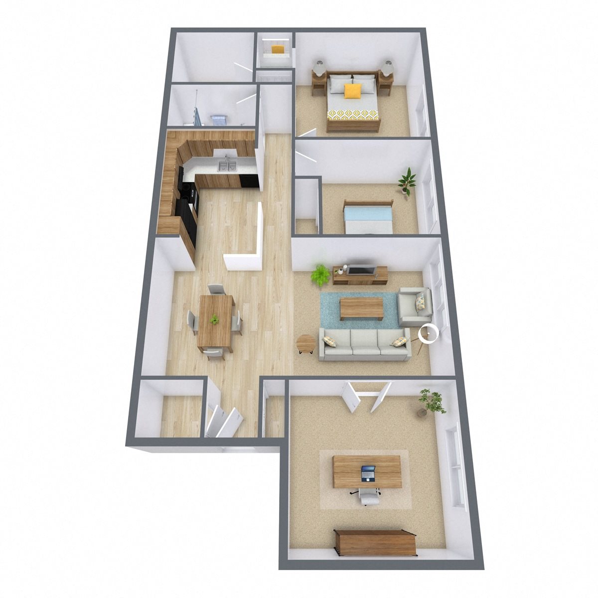 High Ridge - Two Bedroom - Plan 21D High Ridge - Two Bedroom - Plan 21D