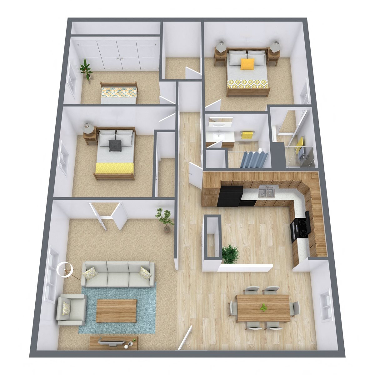 High Ridge Apartments | Floor Plan 3175A High Ridge Apartments | Floor Plan 3175A