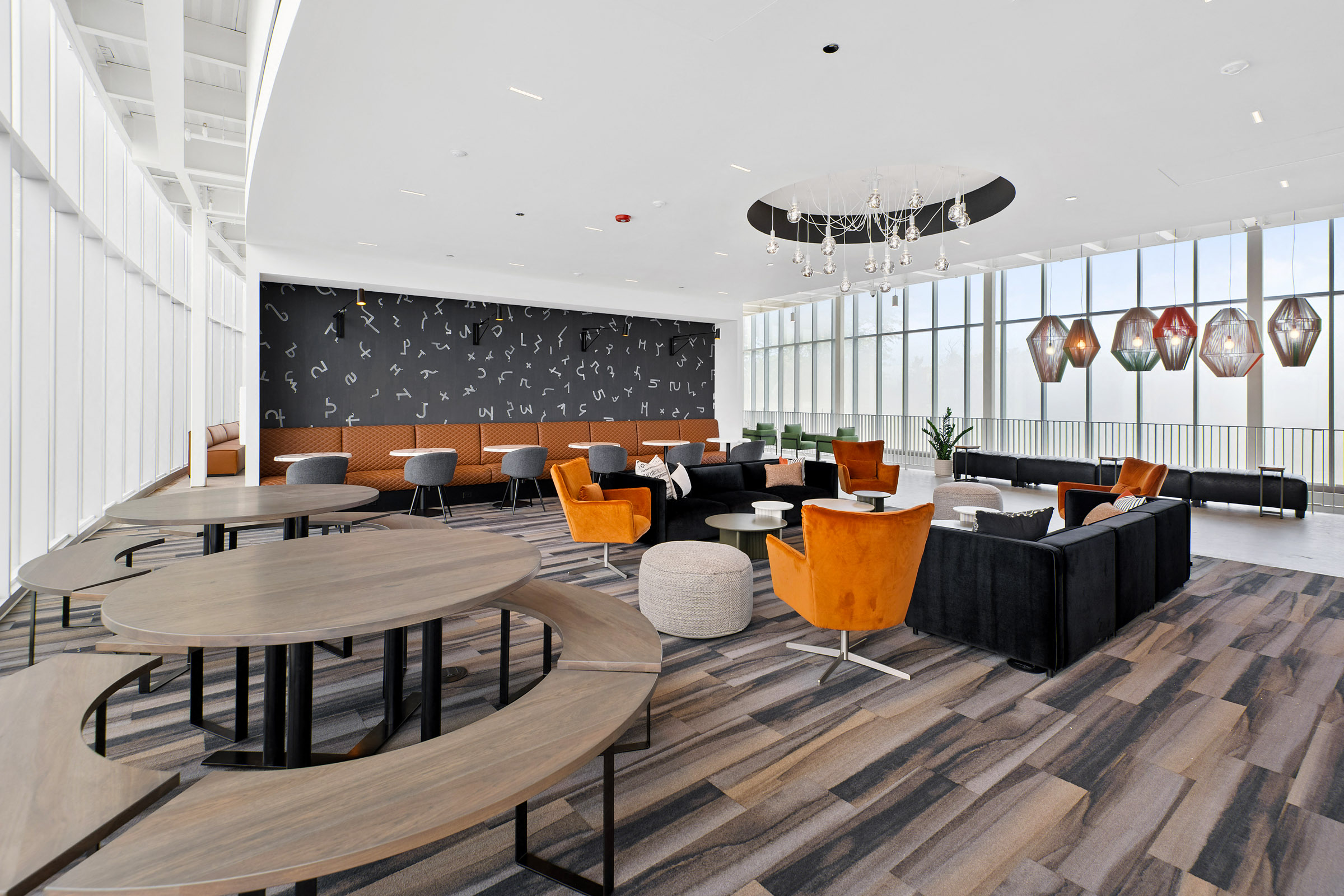 co-working lounge, prairie shores illinois