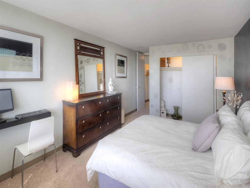 Master Bedroom With Adequate Storage, at Prairie Shores, Illinois, 60616