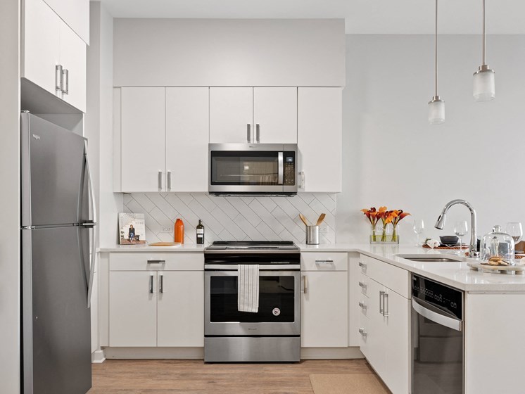 Chef-Inspired Kitchens Feature Stainless Steel Appliances at 23rd Place Apartments, Chicago