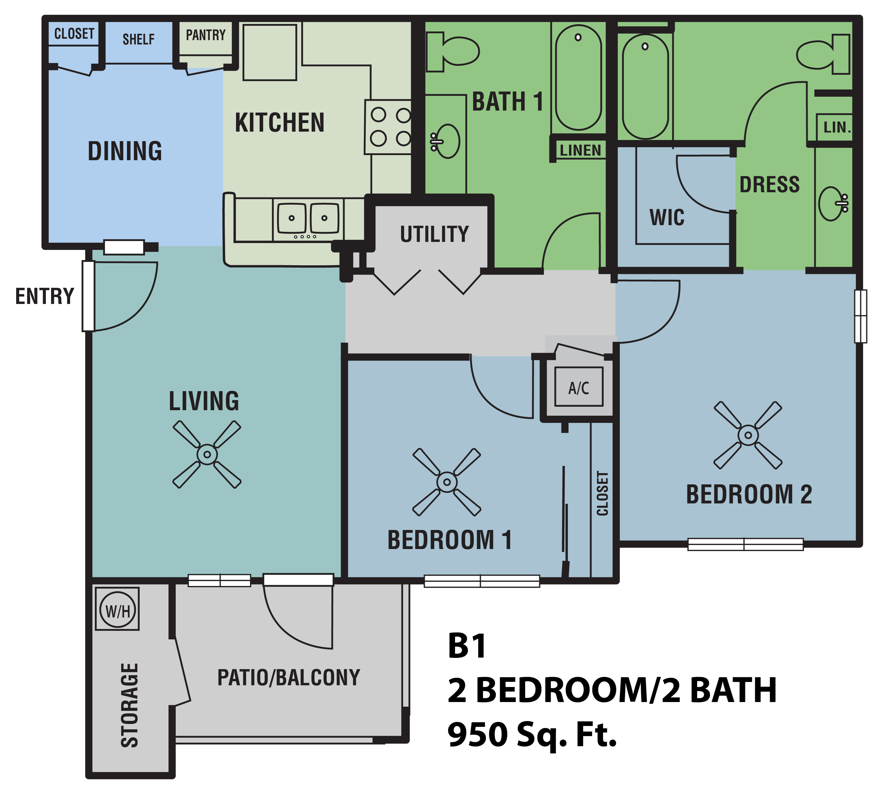 Floor Plans of Capella Apartment Homes in Olmito, TX