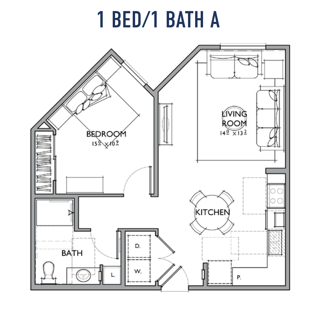One Bedroom One Bedroom- A