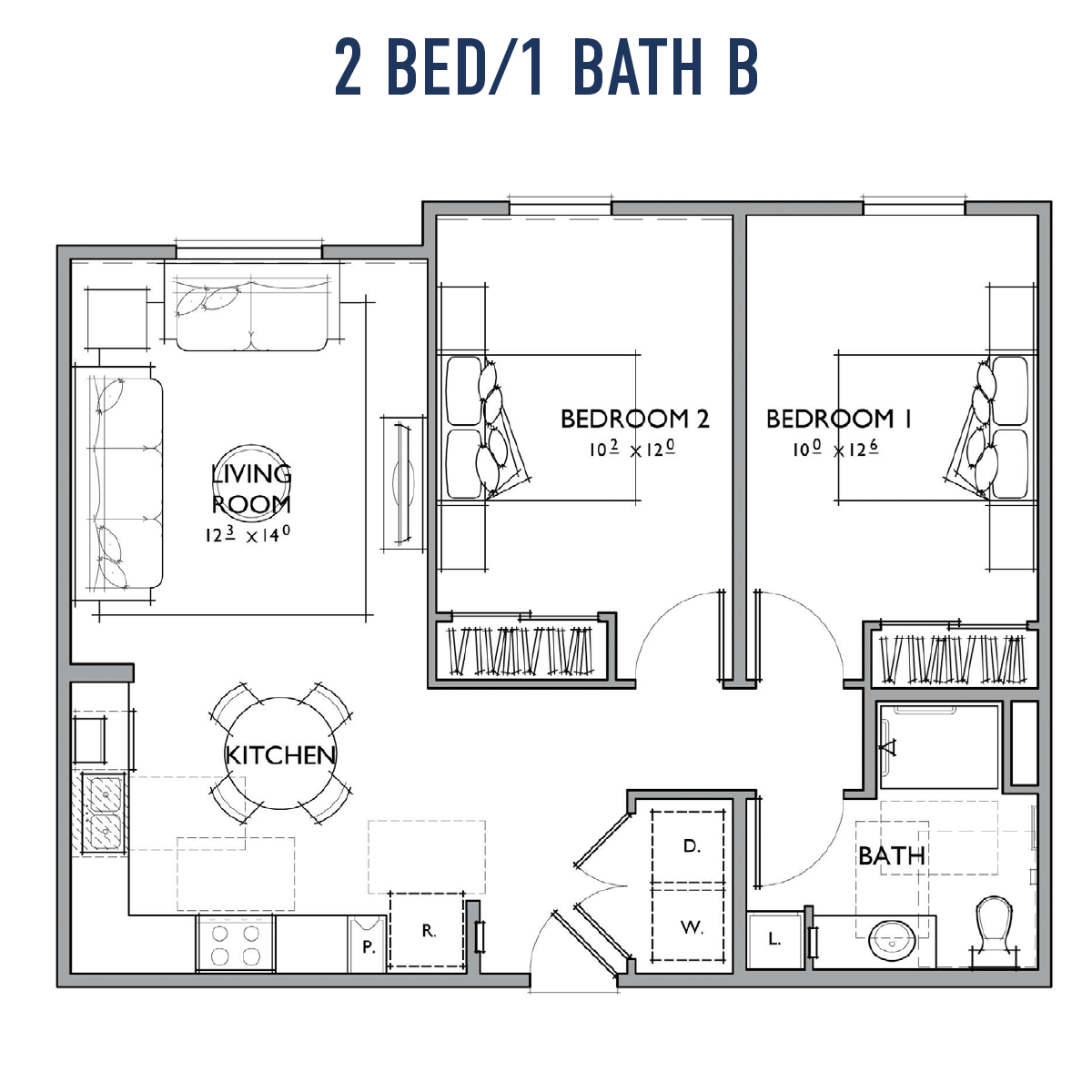 Two Bedroom - B Two Bedroom - B