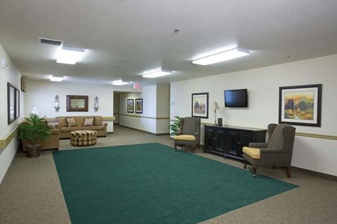 A living room with a fireplace and a television.