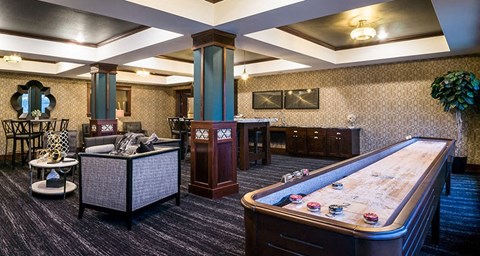 Resident Lounge with Shuffleboard