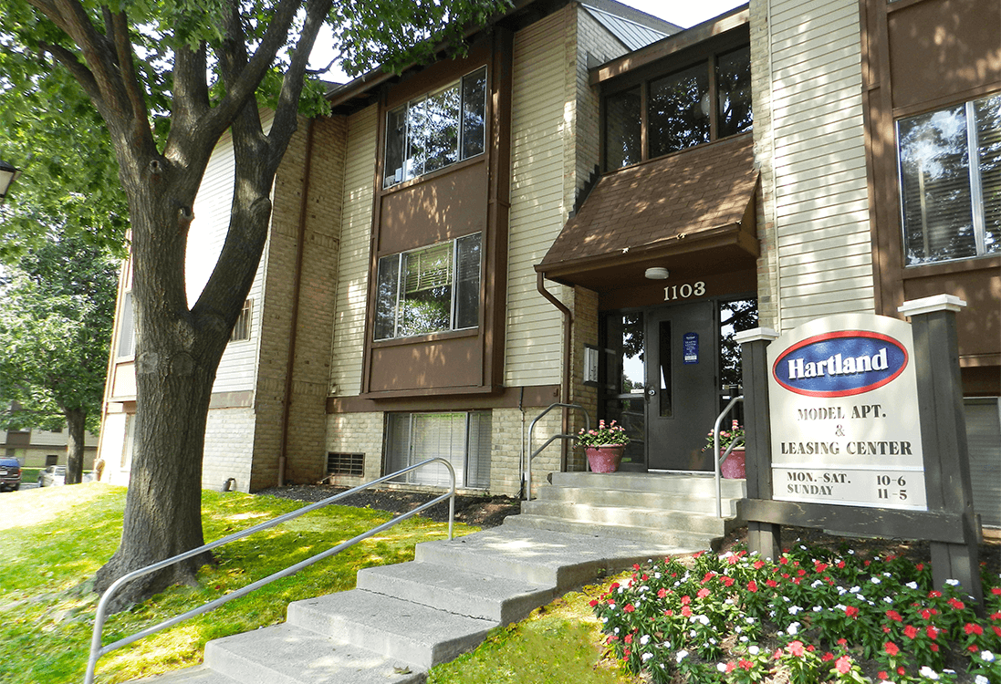 Exterior Signage at Hartland Village Apartments, Essex