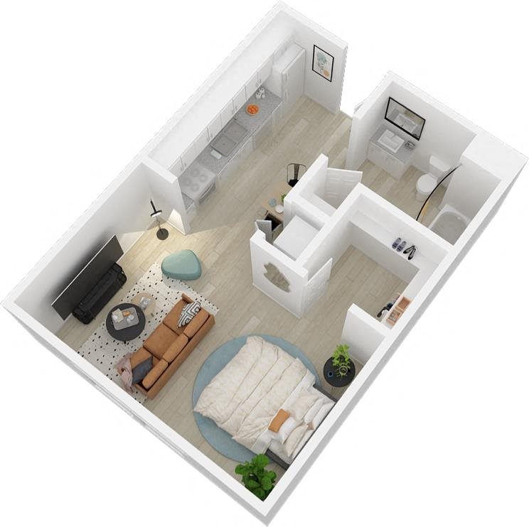 Studio Apartment Edge Studio at edge