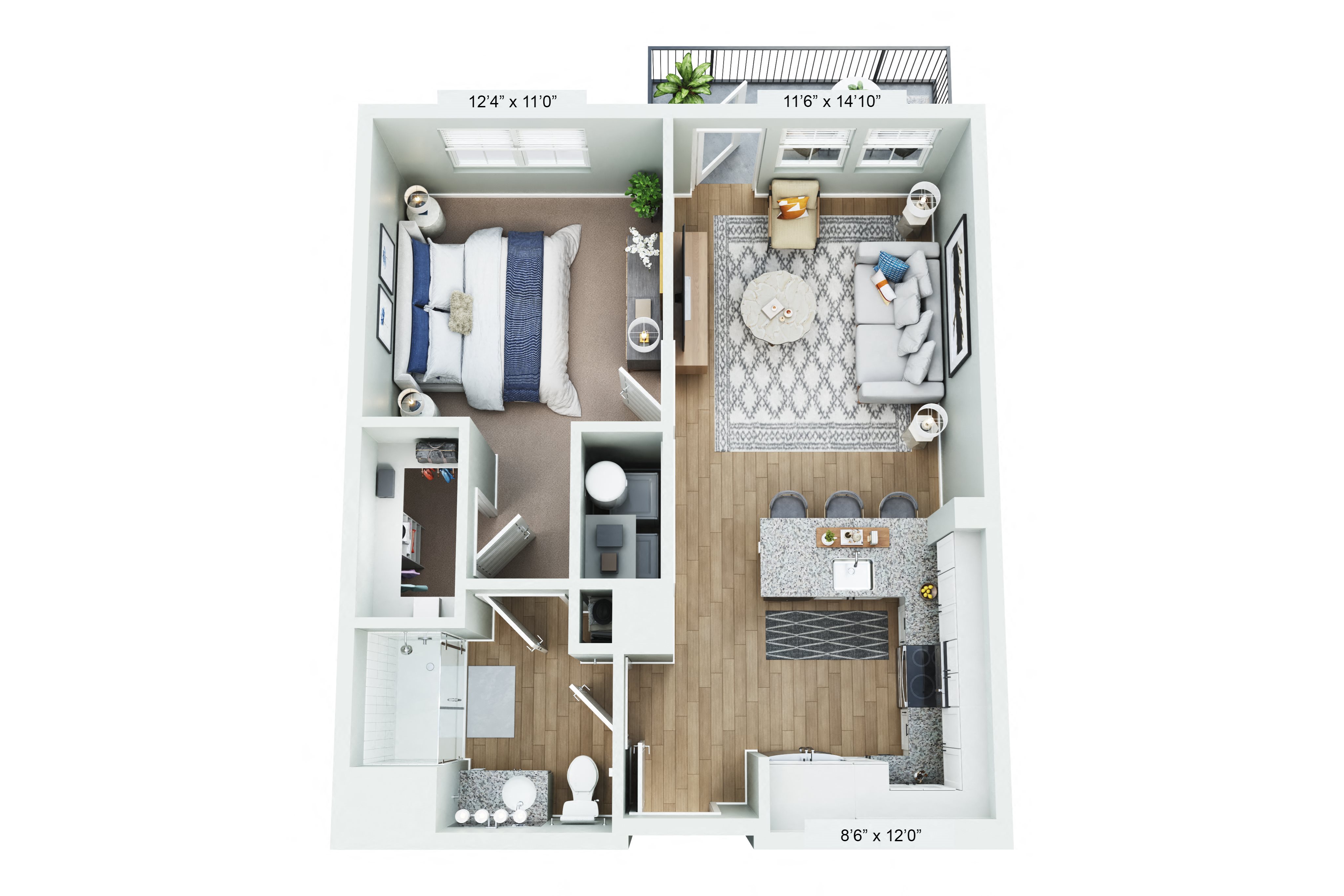 bedroom floor plan