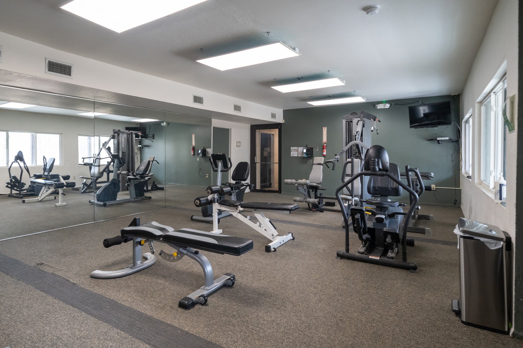 Fitness room at Alpine Slopes Apartments near Grand Rapids, MI