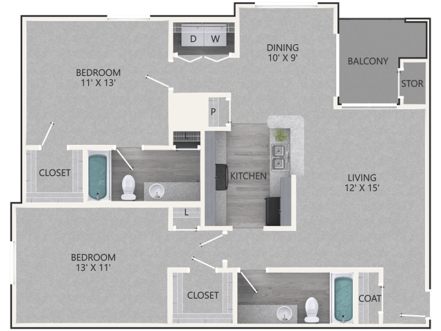 2 BEDROOM Image
