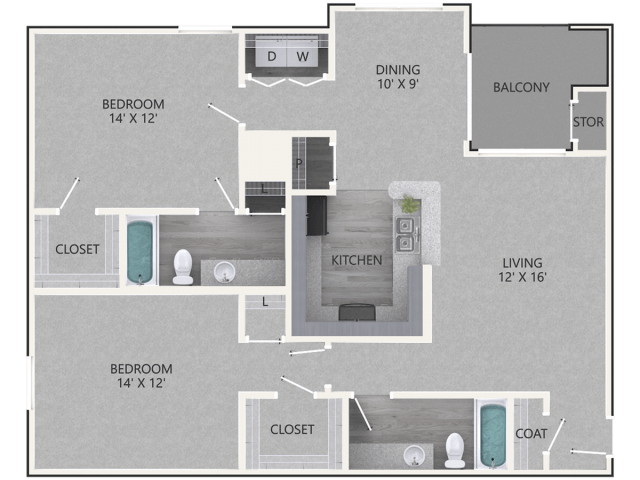 2 BEDROOM Image
